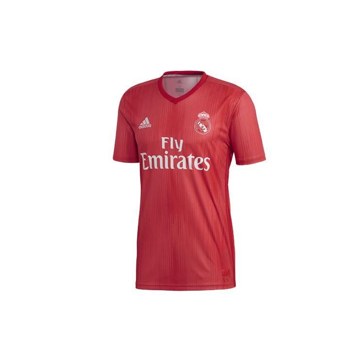 Adidas Real Madrid 2018/2019 Season Away Kit Ocean Heart T-Shirt Men Tops Red DP5445