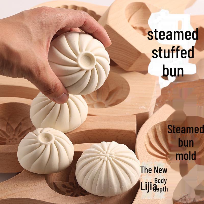 Handmade Steamed Bun Mold Set: Large, Medium & Small Sizes for Pastry, Bean Paste, and Veggie Buns