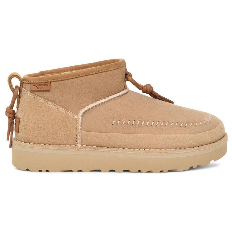 UGG Ультрамини Стильные Восстановленные Женские Кроссовки 'Песочный' 1152953-SAN