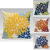 Colorful Flower Pillowcase Polyester Fabric Modern Style Living Room Accent