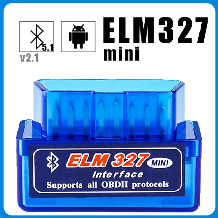 Bluetooth 5.1 ELM327 V2.1 Авто OBD2 сканер Автомобильный диагностический инструмент Считыватель кодов Инструмент Супер MINI ELM 327 V1.5 Для Android