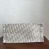 [Pre-Owned] Book Tote Medium White Canvas Monogram Shoulder Bag - Very Good #1VXK2B