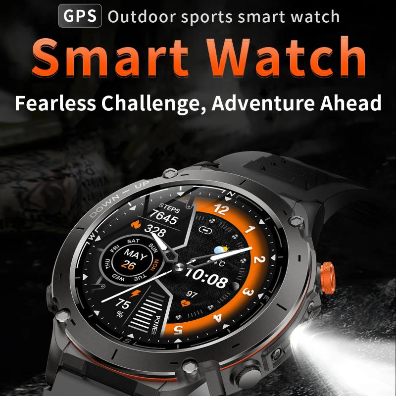 2025 НОВЫЕ Оригинальные Встроенные Двухдиапазонные GPS Мужские Смарт-часы Звонок по BT Фитнес Военные 10ATM IP68 Военный Спортивный Смарт-браслет для Xiaomi
