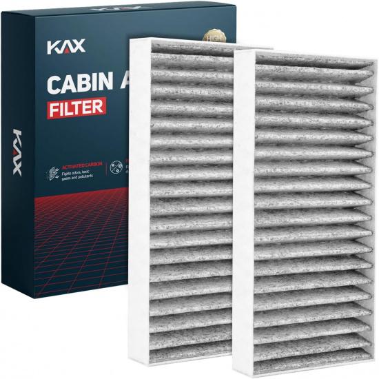 KAX Premium Cabin Air Filter with Dual Active Carbon, CF10550 Replacement for Nissan Rogue 2008-2013, Rogue Select 2014-2015, Sentra 2007-2012,