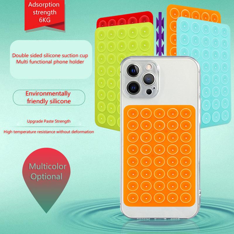 1 шт. Подложка с клеевой присоской для фиксированной подкладки 40 Двусторонняя силиконовая присоска для крепления мобильного телефона Присоска