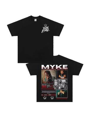 26 Myke Towers T Shirt for Unisex Women Hiphop Streetwear Short Sleeve Tops Outfit Shirt Summer
