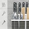 Подставка из нержавеющей стали 304, настенная кухонная полка для хранения, держатель для ножей, коробка для столовых приборов, органайзер, контейнер