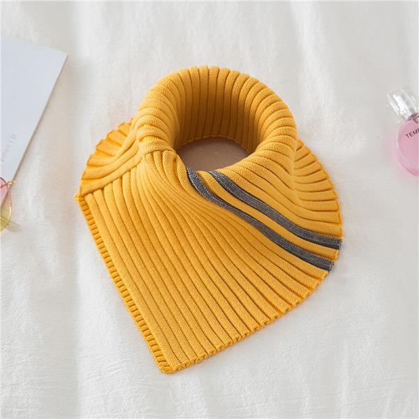 Hooded Scarf for Women In Winter Fashionable and Versatile Warm and Elastic Knitted Fake Neck Cover