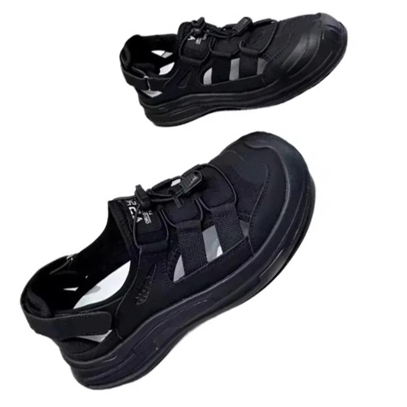 Модные спортивные сандалии женские 2024 новые полые дышащие женские сандалии на платформе уличные повседневные удобные нескользящие брендовые туфли женские