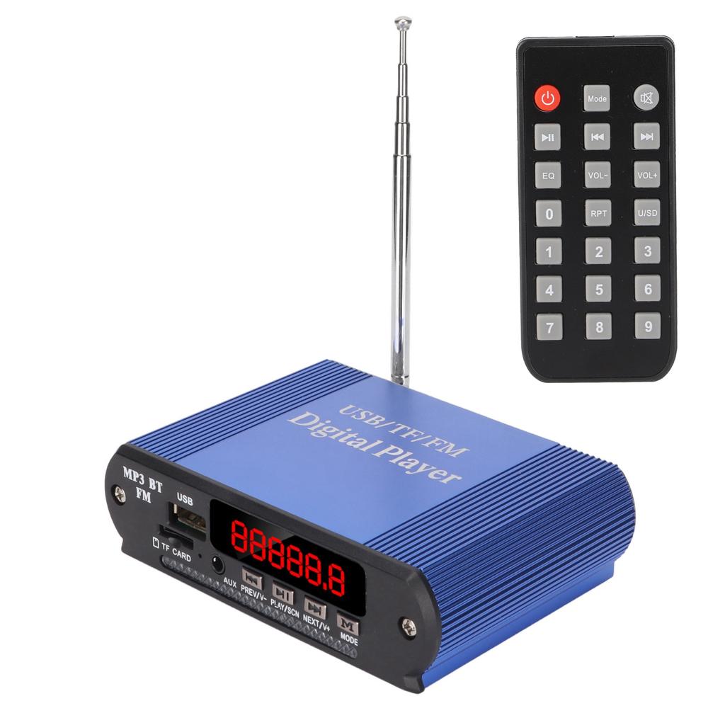 3 в 1 Усилитель мощности MP3-плеер Радио Усилитель мощности Беспроводной Bluetooth 5.0 Пульт дистанционного управления Музыка