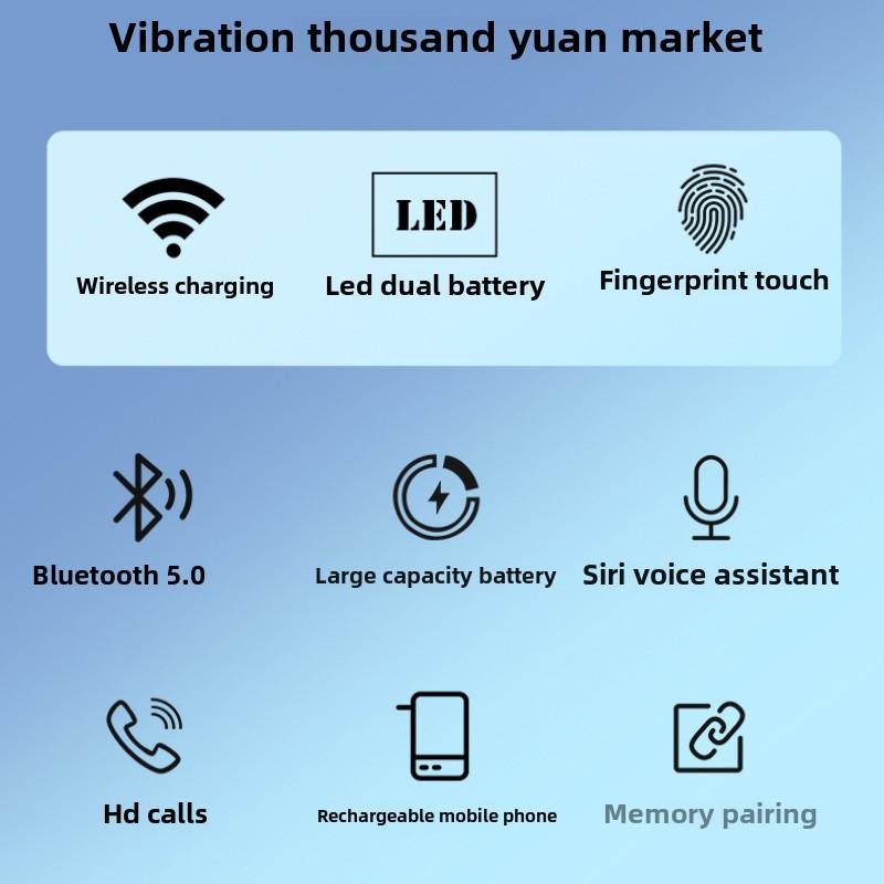 Спортивная бизнес-гарнитура Bluetooth S-вкладыши TWS с цифровым дисплеем