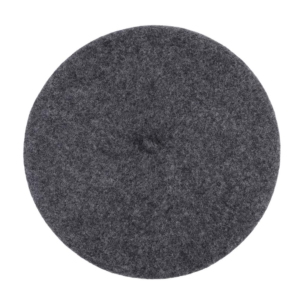 Зимняя теплая искусственная шерстяная шапка-берет для женщин и девочек, французская шапка-бини, красная, черная, фиолетовая, бежевая, оранжевая, кавайная, плоская, теплая