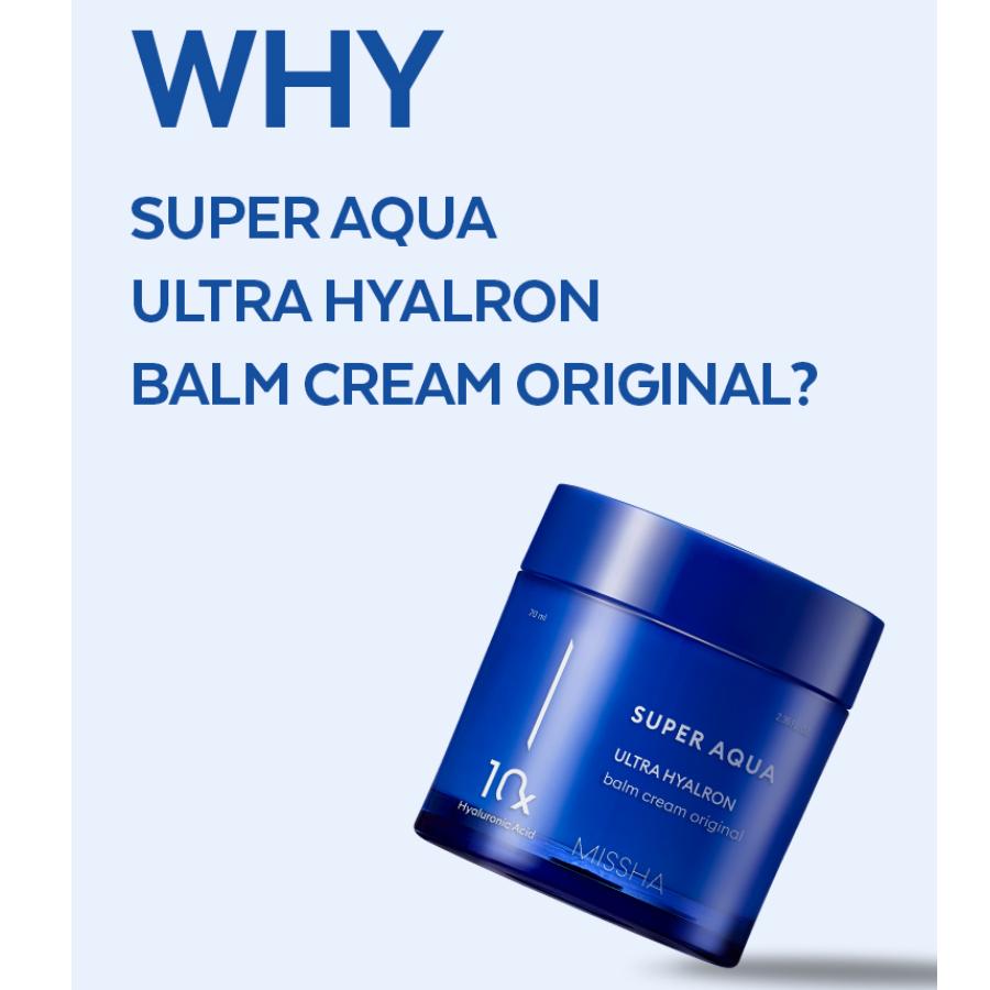 MISSHA Super Aqua Ultra Hyalron Balm Cream Original 70 мл – Интенсивное увлажнение и влагозащитный барьер