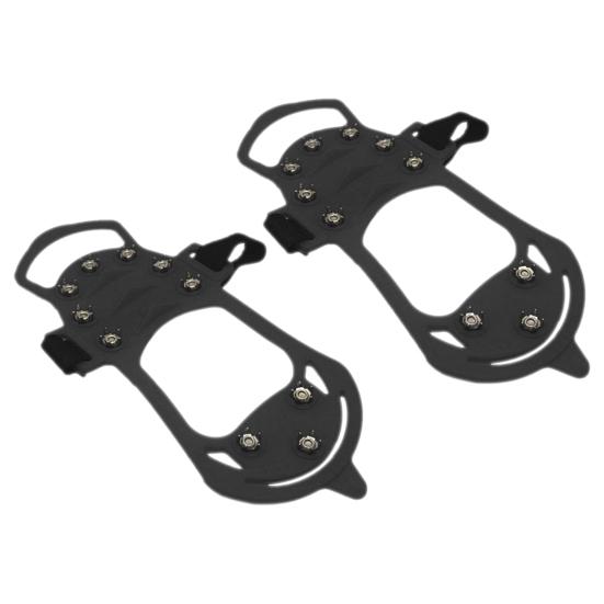 1 пара обуви с ледоступами, сцепление, устойчивая к коррозии, износостойкий силикон, 10 шипов