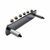 Long Beach Music Mustang Bridge with Oversized Saddles, Fits Fender Jaguar or Jazzmaster - Chrome