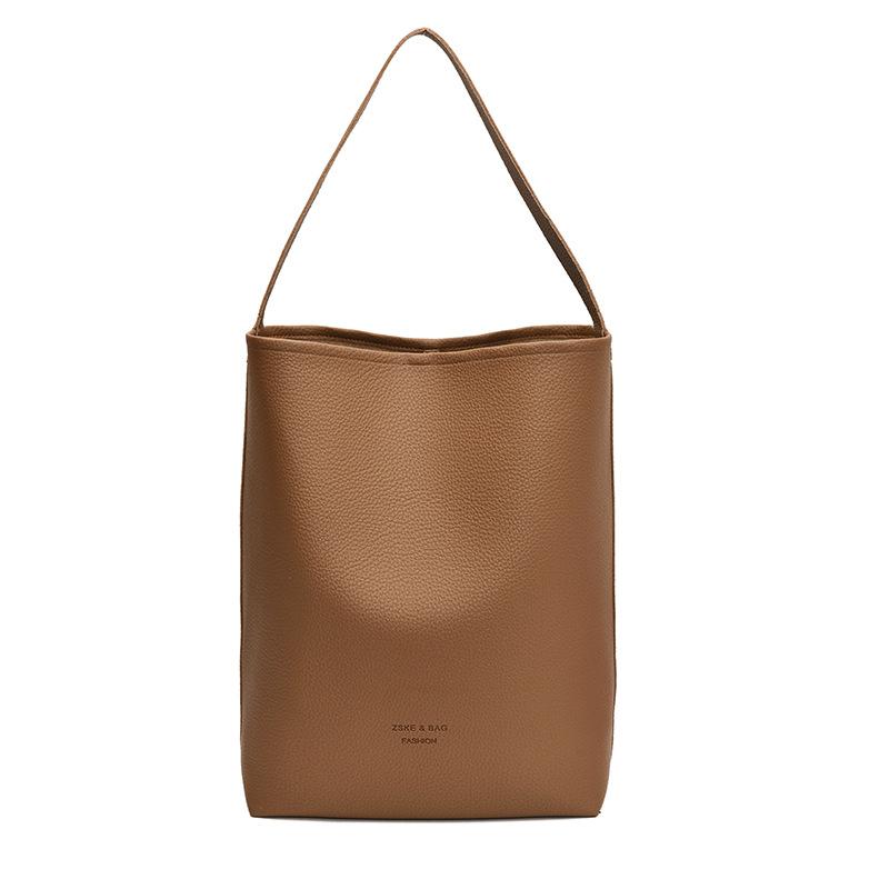 Ретро повседневная сумка-ведро женская простая модная сумка через плечо большая вместимость чувство высокого чувства сумка-мессенджер для поездок на работу