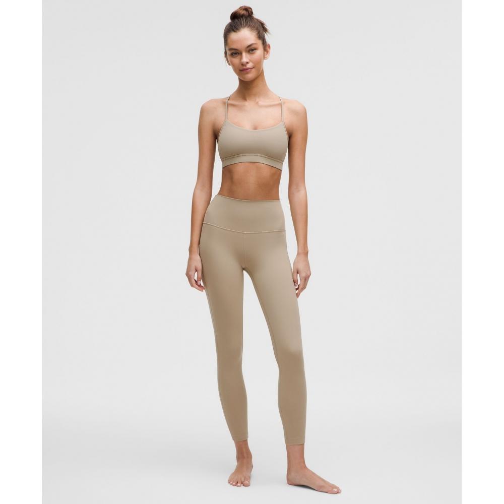 Lululemon Flow Y BrA Nulu Light Support AC Cups Sheer OAk
