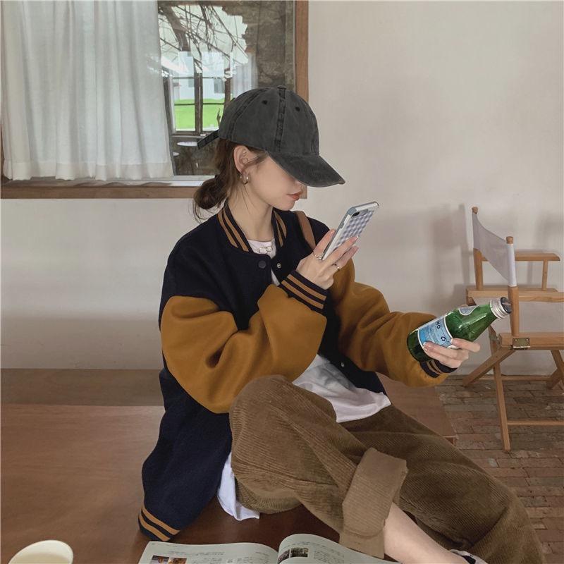 Бейсбольная куртка с флисовой толстовкой Женская куртка Кардиган Топ