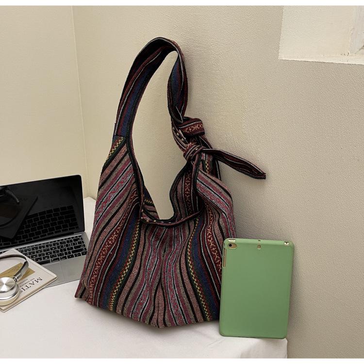 Ретро Этническая Холщовая Сумка Через Плечо Кроссбоди - Рюкзак Большой Вместимости (2025)