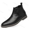 Fashion Mens Business Casual Leather Boot 2025 Autumn Fashion Chelsea Boots Brand British Style Short Boots Men Ankle Dress Shoes Botas