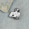Cartoon Angry Office Girl Desk Pins Staff Enamel Pins Tired of Working Overthrow Desk Badge Funny Jewelry Gift for Office Staff