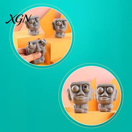 Stress Reducer Toy Popping Eye Rock Man Squeeze Anxiety Relief Watermelon Pinch Gadget Sensory Soft Ball Cabbage Dog