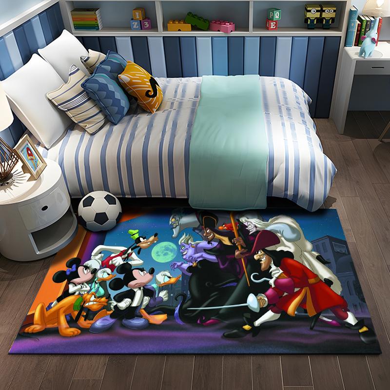 3D HD Villains Cartoon Carpet LivingRoom Bedroom Sofa Doormat Home Decor Mat Non-slip Floor Rug Luxury Gifts for Kids and Adults