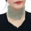 1Pc Scarf Neck Protection Neck Brace Magnetic Buckle Chiffon 2025 New Trend Necklace Bright Color Women Fashion