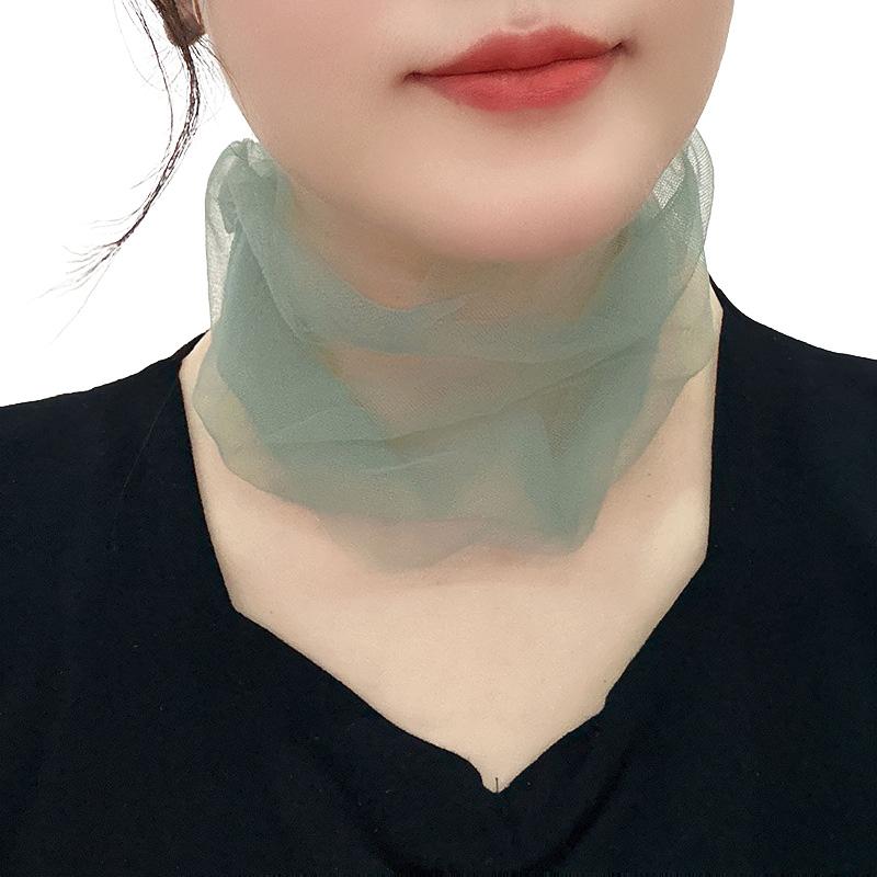 1Pc Necklace Magnetic Buckle Neck Scarves Neck Protection Neck Brace Elegant Scarf Bright Color Women Fashion