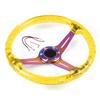 14inch 350MM Acrylic Steering Wheel & Horn Button 6 Holes Neo Chrome Steering Wheel Depth 71MM BX102089