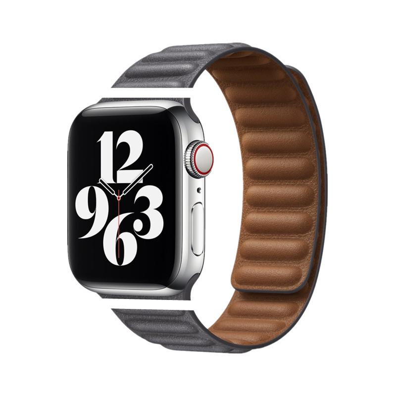 Apple Watch Fine Woven Twill Leather Magnetic Band for Series 5-9 & SE