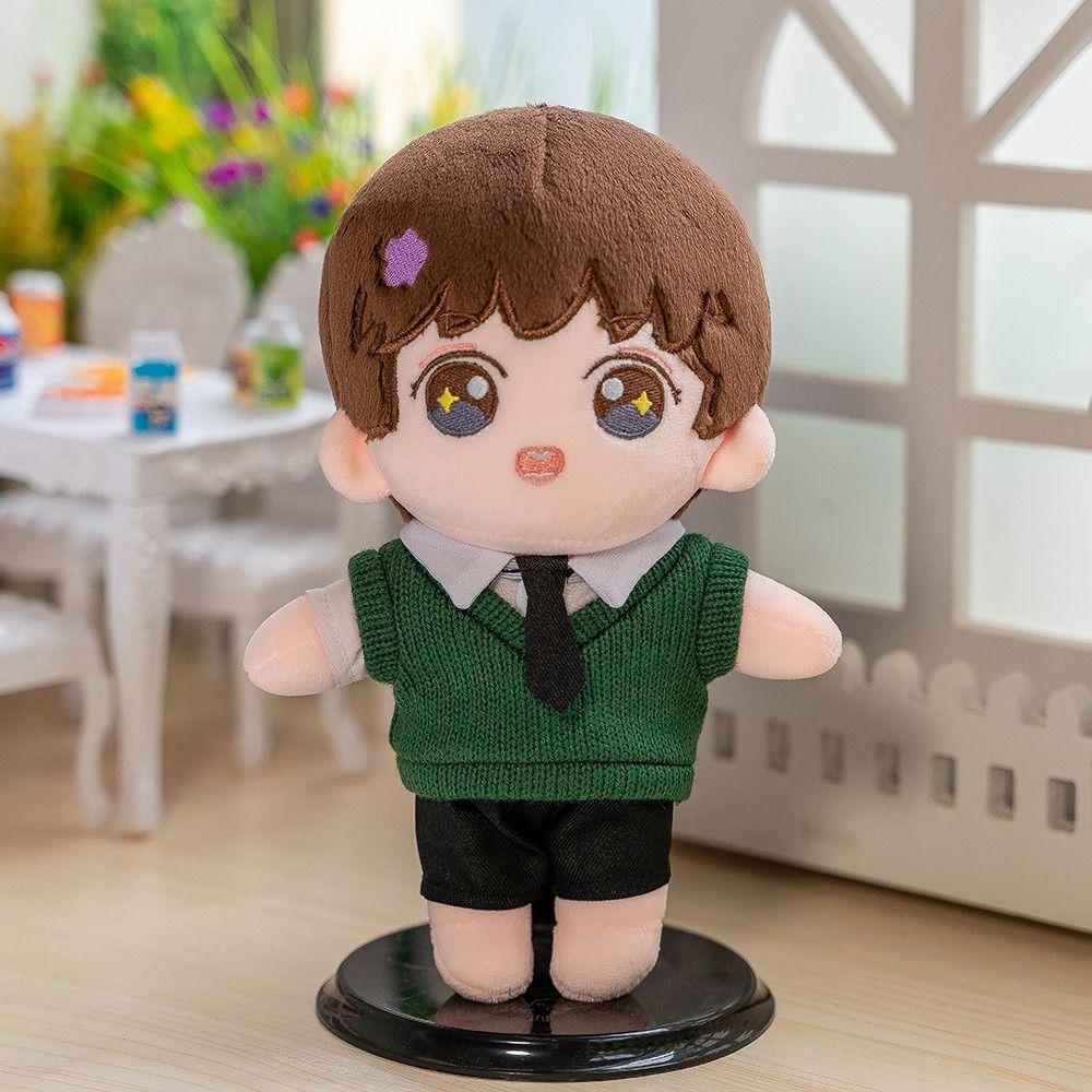 Knitted Sweater 20cm Dolls Overalls DIY Gift Toys Plush Doll's Clothing  Collection Gift
