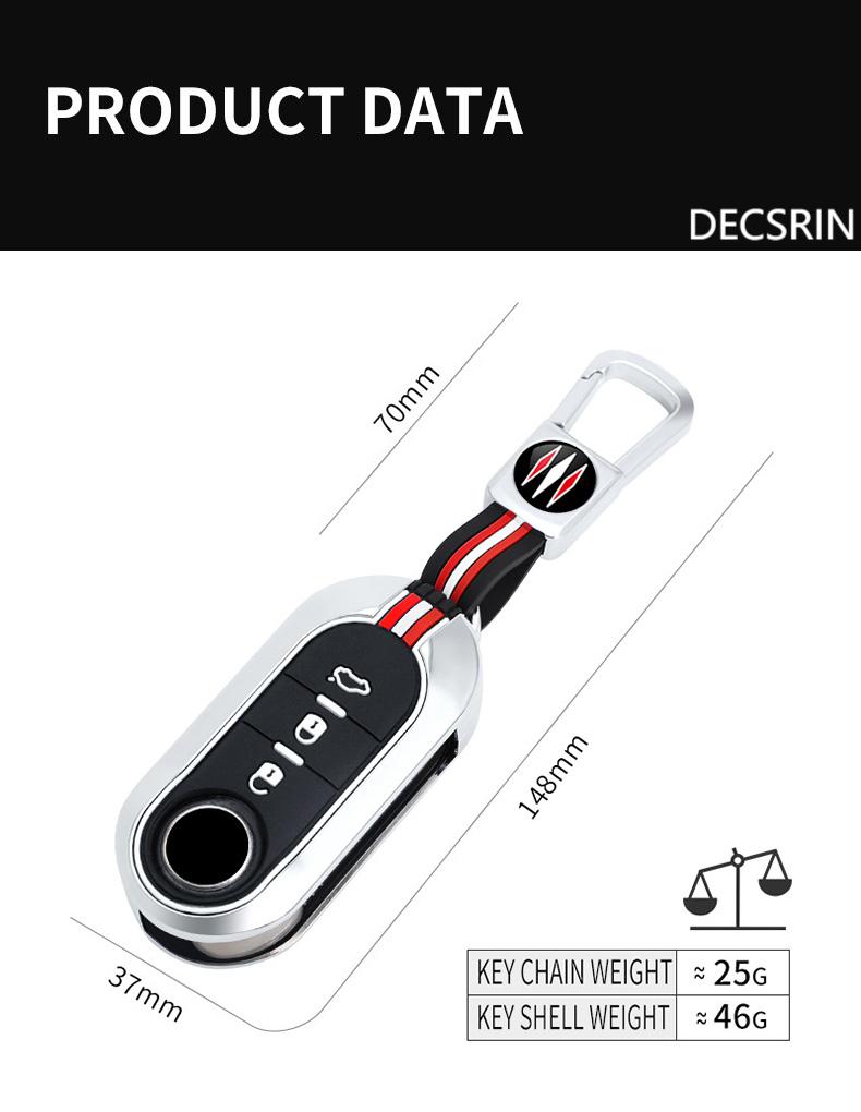 Чехол-раскладушка для автомобильного пульта из цинкового сплава для Fiat Ducato 500 500L Panda Grande Punto Lancia Musa Автоаксессуары