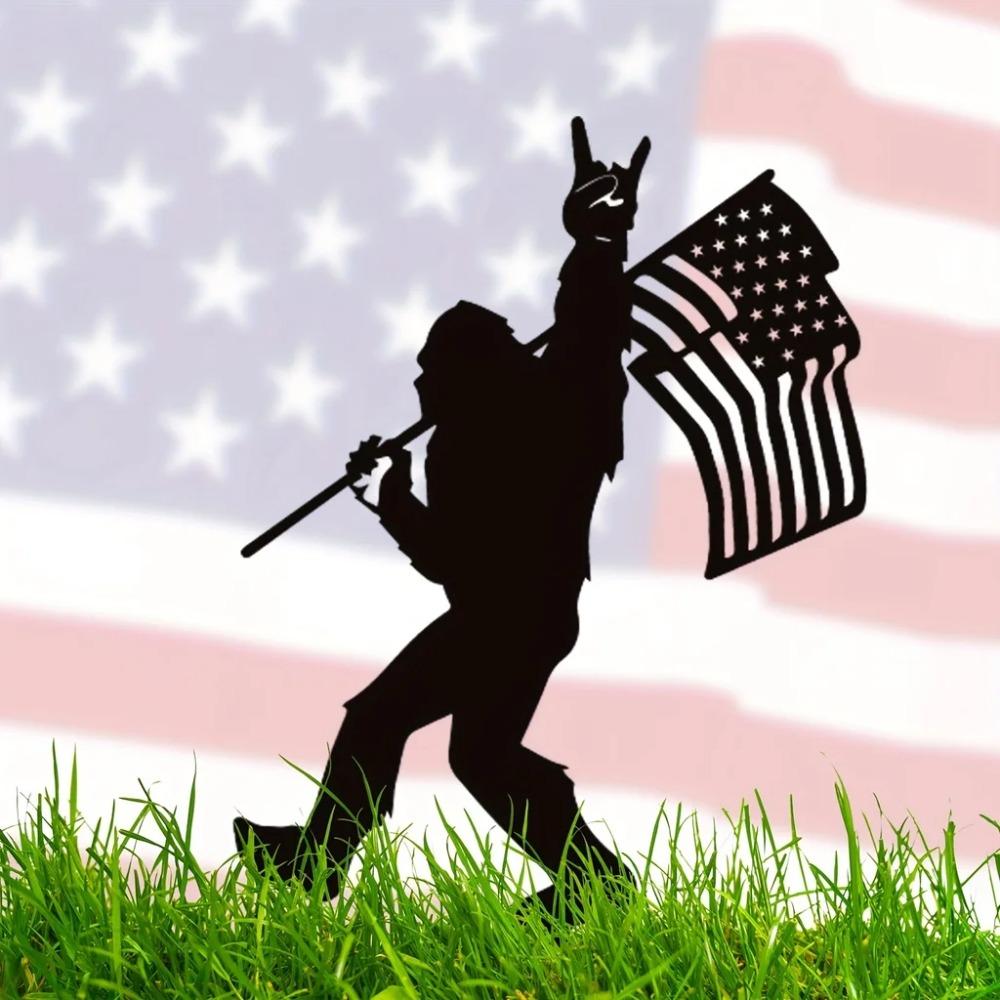 Добавьте немного американизма в свой сад с помощью 1 шт. силуэта Sasquatch Yard Art Silhouette – идеально подходит для декора садовых вечеринок и открытых пространств