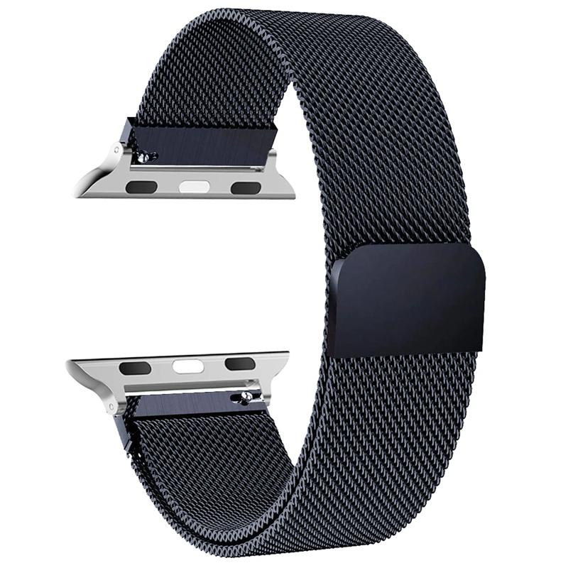 Milanese Loop Band for Apple Watch Strap Ultra 2 49mm 45mm 44mm 42mm 41mm 40mm 38mm Metal Wristband Bracelet iWatch Series 3 4 5 6 7 8 9 SE