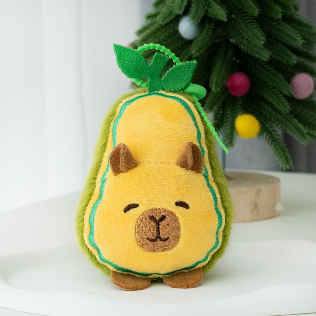 Капибала плюшевый кулон, милая кукла-капибар, тряпичная кукла, брелок, 4-дюймовая кукла-захват