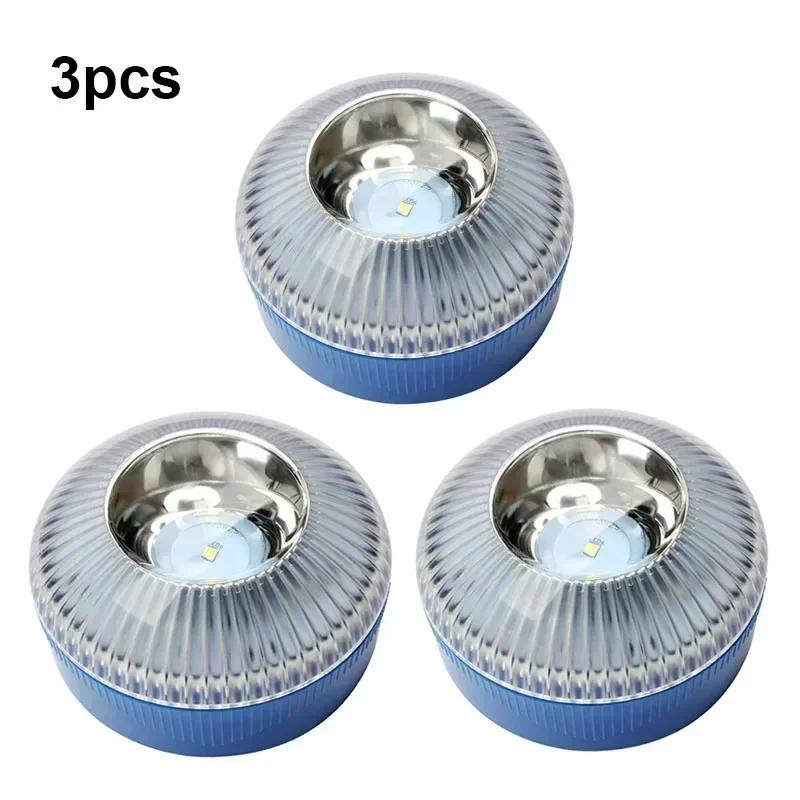 Новейший портативный аварийный автомобильный маячок оранжевый/синий/красный магнитно-индукционный стробоскопический водонепроницаемый фонарик