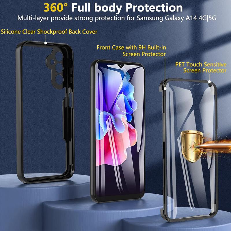 6 цветов, защита от падения на 360 градусов, чехол для телефона Samsung Galaxy A05 A05S A15 A25 A04S A14 A24 A34 A54 4G 5G S23 FE S24 + Plus