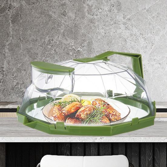 Крышка для еды в микроволновой печи с ручкой Ящик для хранения воды Термостойкий брызгозащищенный Прозрачная крышка для посуды для духовки Защита от брызг Кухонные гаджеты