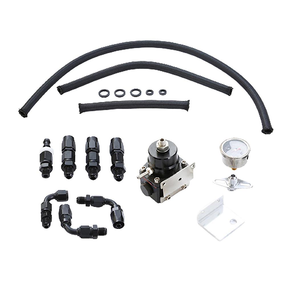 Универсальное топливо, Модификация, Замены, Топливная система Нержавеющая сталь Армированный топливный шланг 0-100PSI Отображение PSI для автомобиля