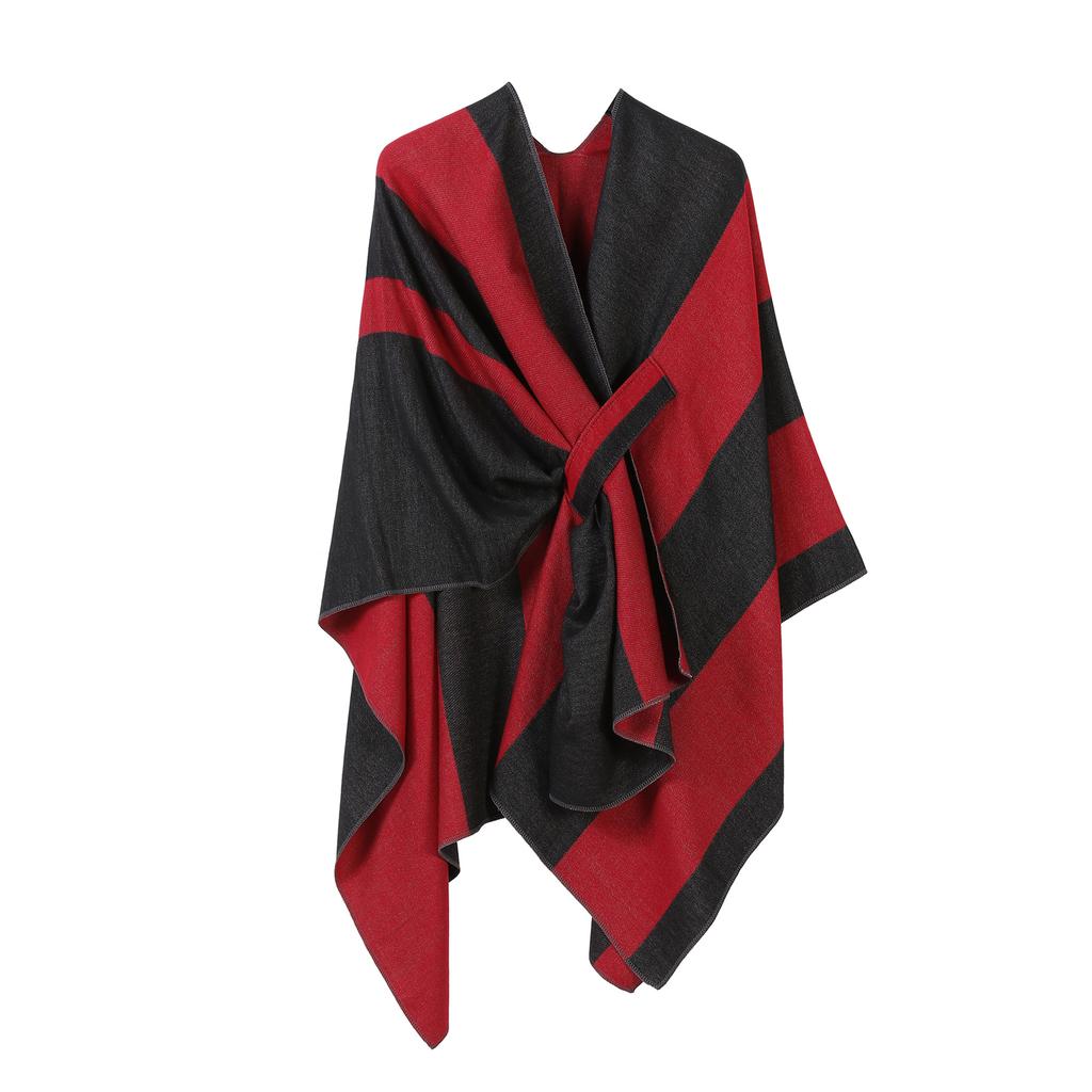 Ladies' Fashionable Knitted Shawl, High-end Travel Wear, Imitation Cashmere Cloak