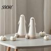 Artistic Resin Ghost Craft Dog Statue, Cute Walking Figurine, Spooky Halloween Party Table Centerpiece Decoration for Tabletop Mantel Shelf