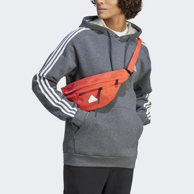 adidas Мужская толстовка с капюшоном Essentials Fleece 3-Stripes темно-серого цвета IJ6475