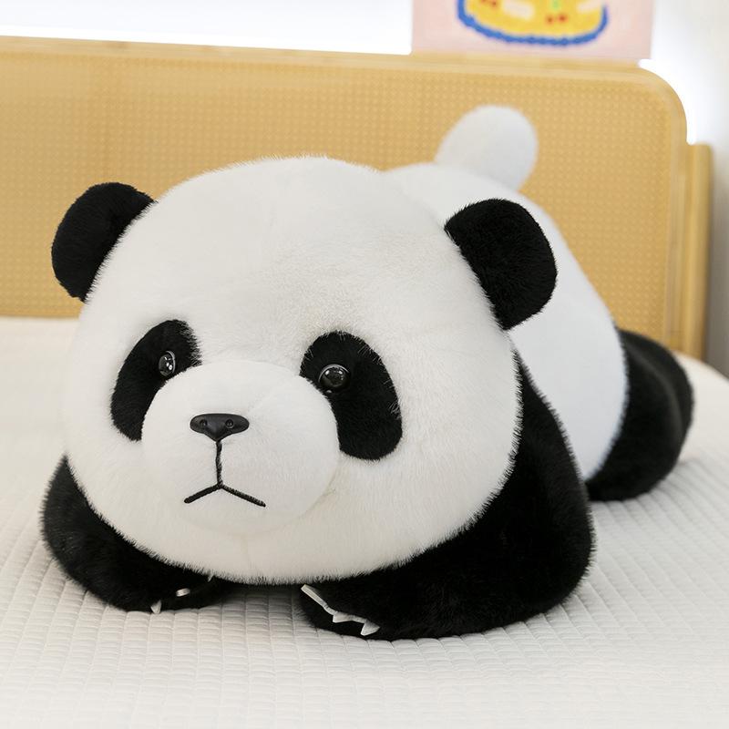 Cartoon Golden Eagle Party Style Panda Plush Toy Zoo Souvenir National Treasure Simulated Doll Home Pillow