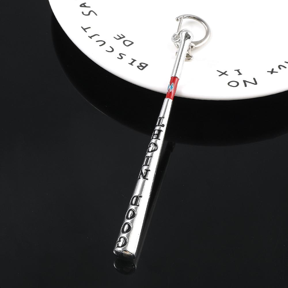 Trend TV Show Keychain Cosplay Baseball Bat Metal Pendant Keyring Car Backpack Key Holder Fashion Jewelry Accessories Gifts