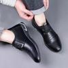 Spring and Autumn Men's Trendy Casual Leather Shoes High Quality Sports Leather Shoes Casual Driving Shoes Dad Shoes