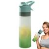 Gradual Fog Surface Water Cup High Color Spray Sports Water Cup Men'S And Women'S Water Spray Plastic Cup Gift Cups Water Bottle