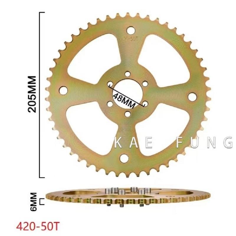 420-40T 50T 60T rear sprocket scooter gear for 50cc-125cc ATV quad pit buggy buggy kart motorcycle Accessories 420 40T 50T 60T