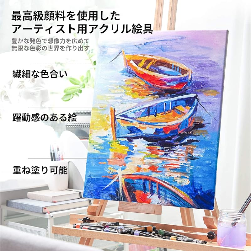 50 piece set transparent watercolor paint 36 colors Comes with 10 brushes, 1 palette, 1 foldable bucket, 1 sponge, and 1 canvas. tube durability quick