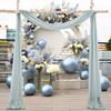Wedding Arch Drape Chiffon Curtain Drapery Solid Color Tulle Drapery Draping Decoration for Weddings Ceremony Reception Banquets